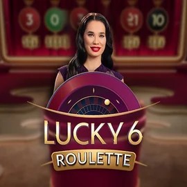 Lucky 6 Roulette slot logo by Pragmatic Play at Betamo Casino